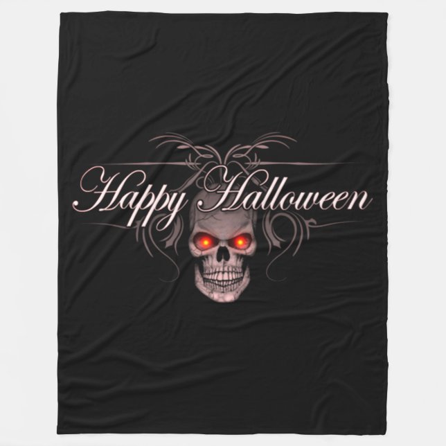 Couverture Polaire Happy Halloween Evil Crull (Devant)