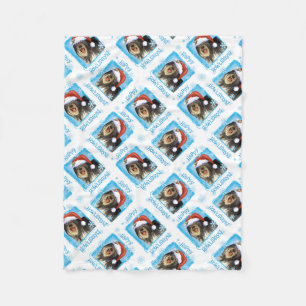 Couverture Polaire Happy Howlidays Polonais Lowland Sheepdog