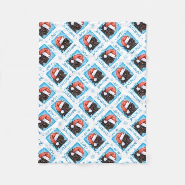 Couverture Polaire Happy Howlidays Puli (Devant)