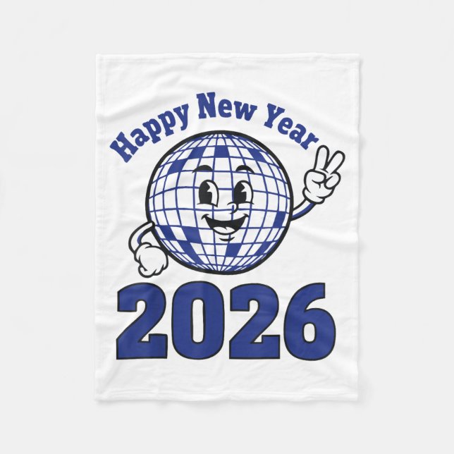 Couverture Polaire Happy New Year 2026 Celebration Design  (Devant)