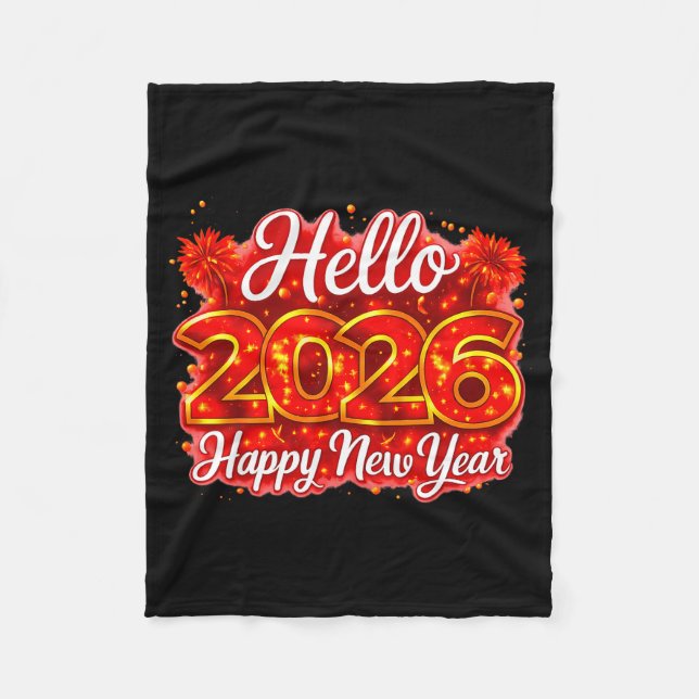 Couverture Polaire Happy New Year 2026 New Year Party S For Friends F (Devant)
