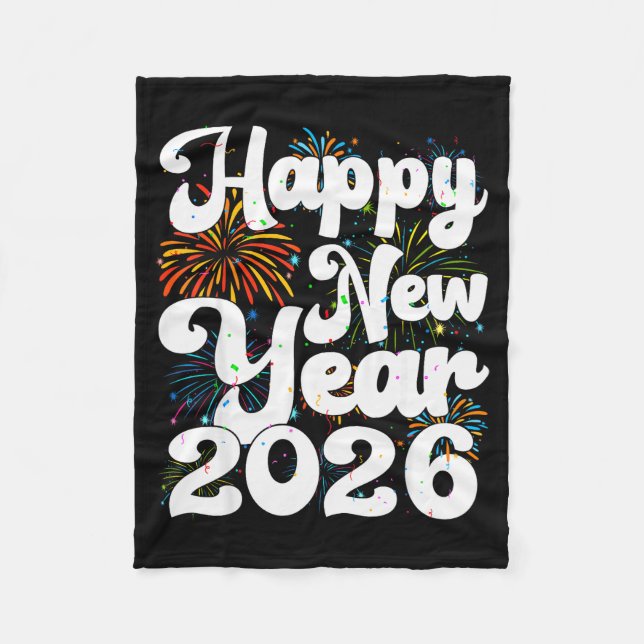 Couverture Polaire Happy New Year 2026 Nye Fireworks Cool New Years E (Devant)