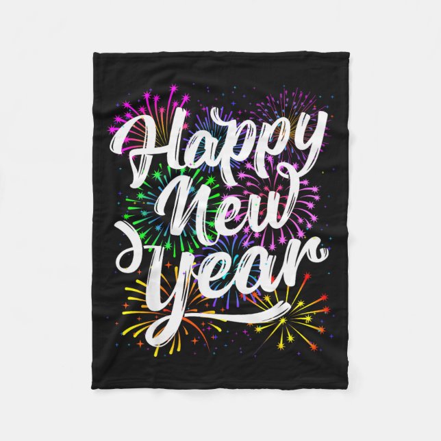Couverture Polaire Happy New Year Party Supplies 2026 Family Matching (Devant)