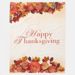 Couverture Polaire Happy Thanksgiving