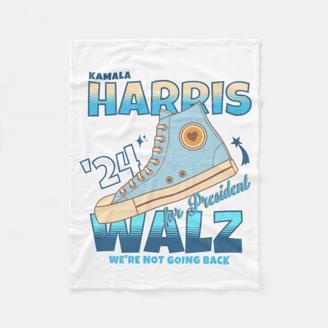 Couverture Polaire Harris Walz 2024 Nous ne retournons pas Basket (Devant)