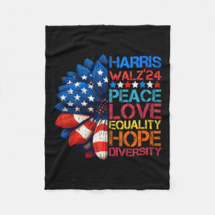 Couverture Polaire Harris Wheimer 2024 Peace Love Equality Hope Diver