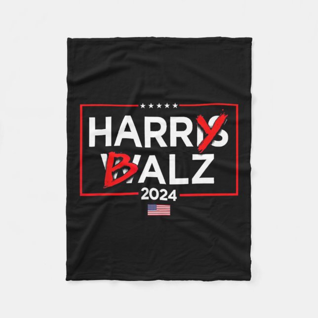 Couverture Polaire Harry Bheimer Harris 24 Kamala Harris Pour Préside (Devant)