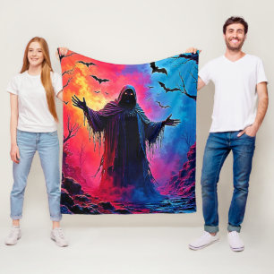 Couverture Polaire Hauning Demon Habillé Dans L'Ombre Design
