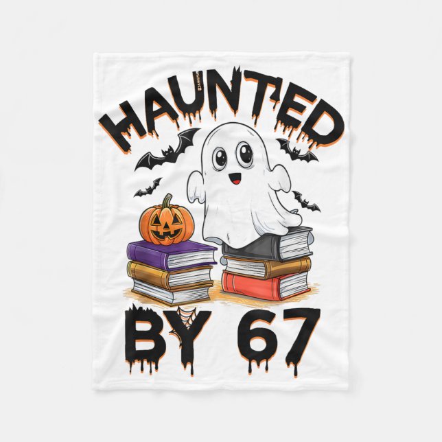 Couverture Polaire Haunted 67 Meme Six Seven 6-7 Funny Internet Joke  (Devant)
