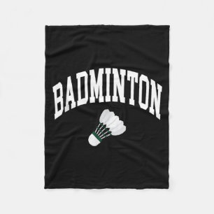 Couverture Polaire Haut de tank graphique joueur de badminton 