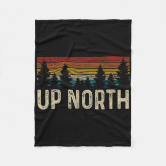 Couverture Polaire Haut Nord Vintage Randonnée Nature Camping Alaska 