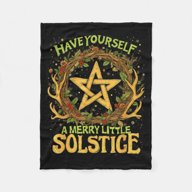 Couverture Polaire Have Yourself A Merry Little Solstice Quote  (Devant)