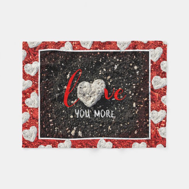Couverture Polaire Hawaii Beach Vous Aimez Plus Coeur Photographie Gr (Devant (Horizontal))