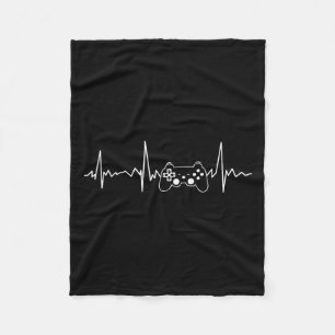 Couverture Polaire Hearbeat Funny Vidéo Jeu Cadeaux Garçons Hommes Jo