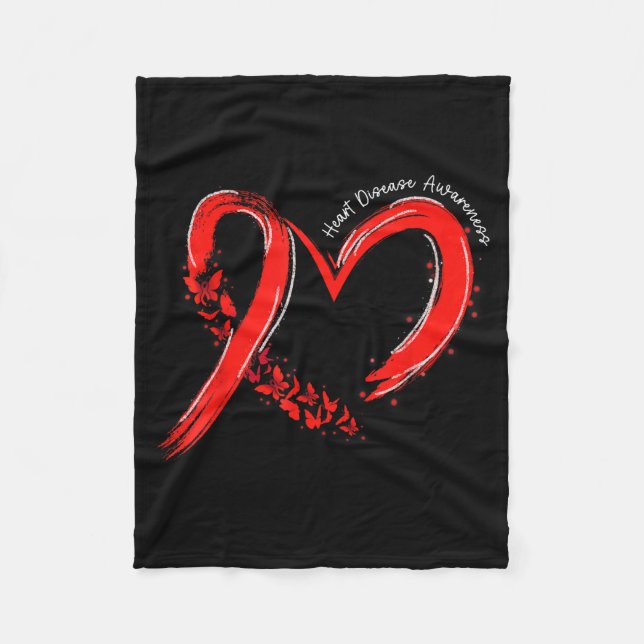 Couverture Polaire Heart Health Heart Disease Awareness Chd Mens Wome (Devant)