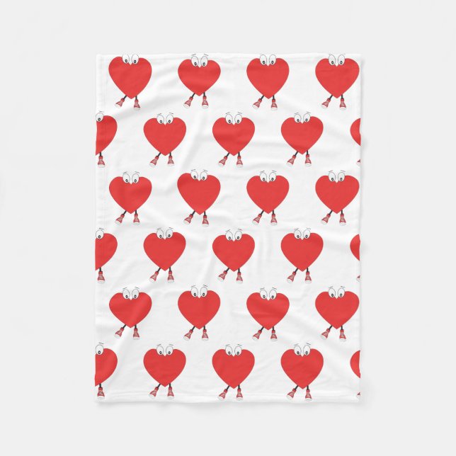 Couverture Polaire Heart Shape (Devant)