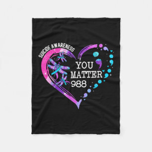 Couverture Polaire Heart You 988 Lutte contre le suicide - Lutte cont