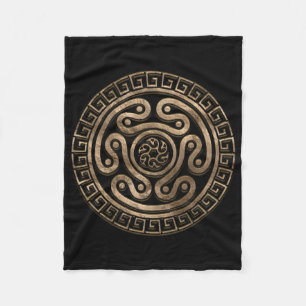Couverture Polaire Hecate Wheel Black and Gold