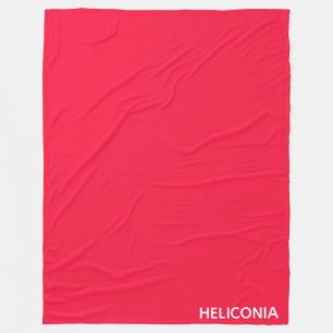 Couverture Polaire Heliconia red color