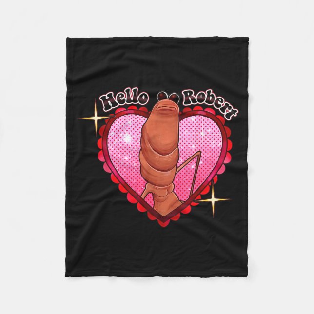 Couverture Polaire Hello Robert It's Ing Me Off Marcus The Worm  (Devant)