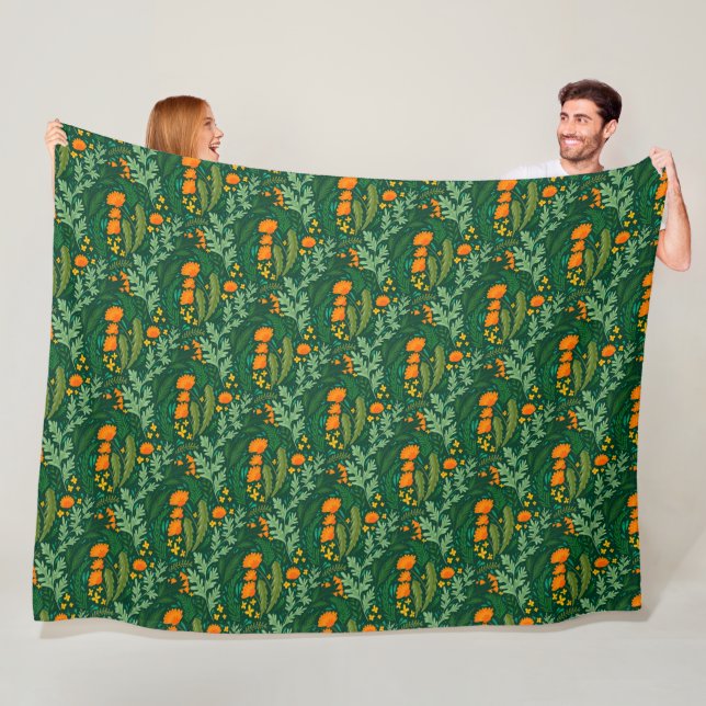 Couverture Polaire Herbes et fleurs des champs (En situation)