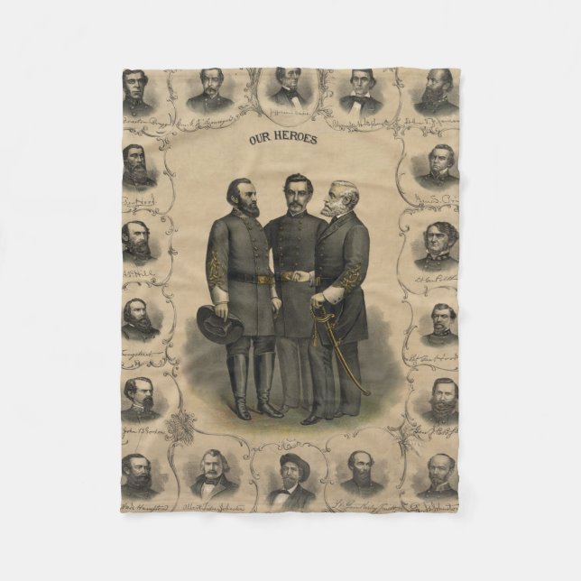Couverture Polaire Héros de la guerre civile 🎖️ ⚔️ USA (Devant)