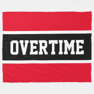 Couverture Polaire Heures supplémentaires Sportif Amusant Rayures Rou