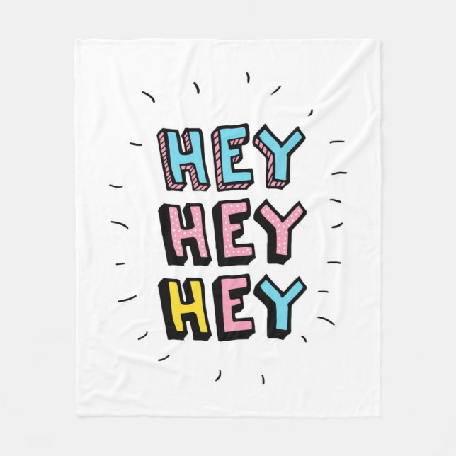 Couverture Polaire Hey Hey (Devant)