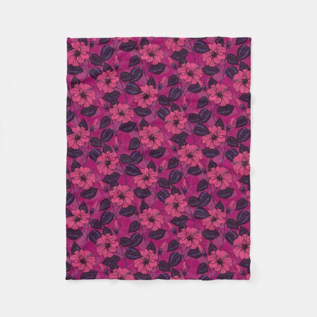 Couverture Polaire Hibiscus (Devant)