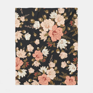 Couverture Polaire Hibiscus Floral : Conception Motif transparente