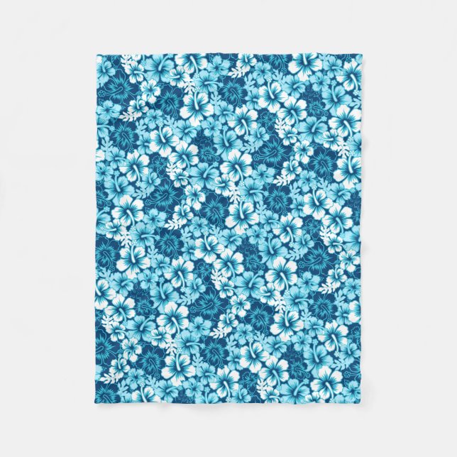 Couverture Polaire hibiscus floral surf (Devant)