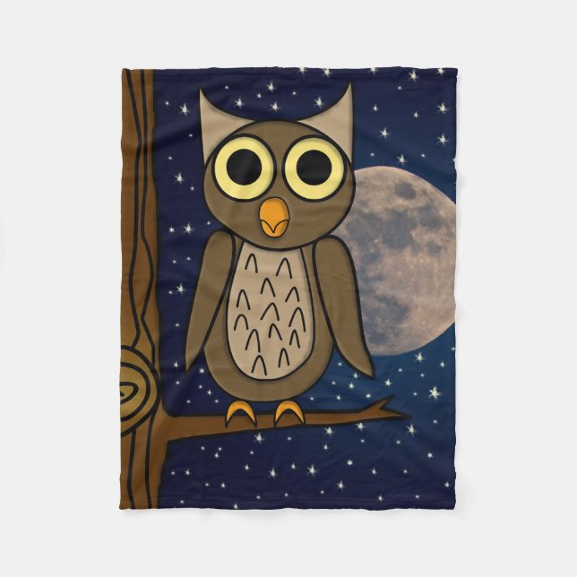 Couverture Polaire hibou (Devant)