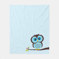 Hibou bleu mignon
