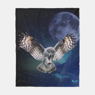 Couverture Polaire Hibou en vol