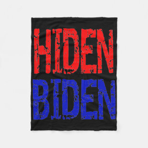 Couverture Polaire Hiden Biden Joe endormi Drôle Pro-trump Anti-biden