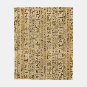 Couverture Polaire Hiéroglyphes égyptiens sur le papyrus