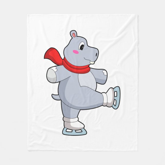 Couverture Polaire Hippo Patinage sur glace Patins sur glace (Devant)