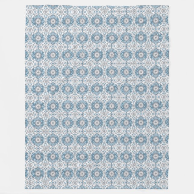 Couverture Polaire Hiver Motif oignon Blanche polaire (Devant)