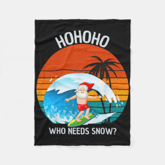 Couverture Polaire Ho Ho Ho Qui a Besoin de Neige Noël en Juillet Drô