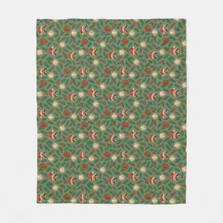 Couverture Polaire Ho-Ho-Home Run Raccoon Holiday Pattern Throw Blank