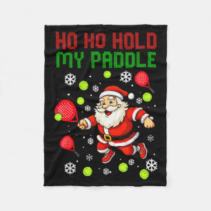 Couverture Polaire Ho Ho Tenez Ma Pagaie Noël Padel Tennis Xmas H
