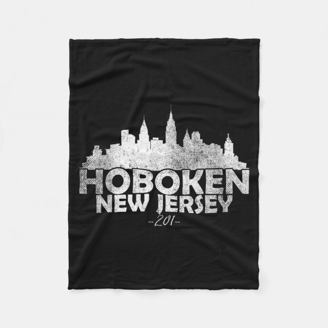 Couverture Polaire Hoboken New Jersey Nj _ Skyline  (Devant)