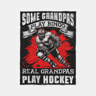 Couverture Polaire Hockey sur glace Vintage Grand-père Certains grand
