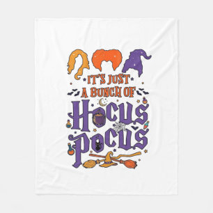 Couverture Polaire Hocus Pocus Halloween Sorcières Chaudron Balai Cha