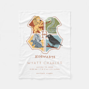Couverture Polaire HOGWARTS™ Baby Birth Stats Fleece Blanket