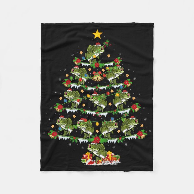 Couverture Polaire Holiday Xmas Lighting Santa Byss Fish Christmas Tr (Devant)