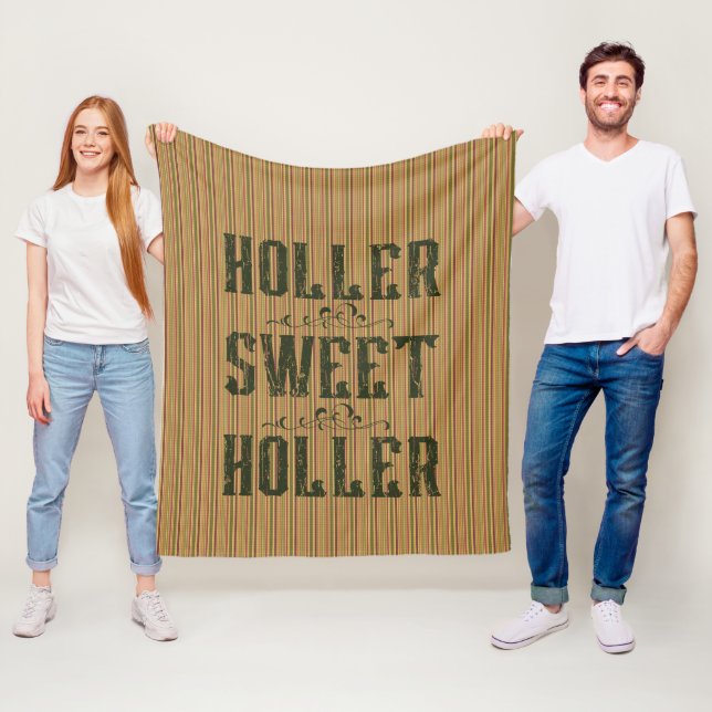 Couverture Polaire Holler Sweet Holler Pays Rustique (En situation)