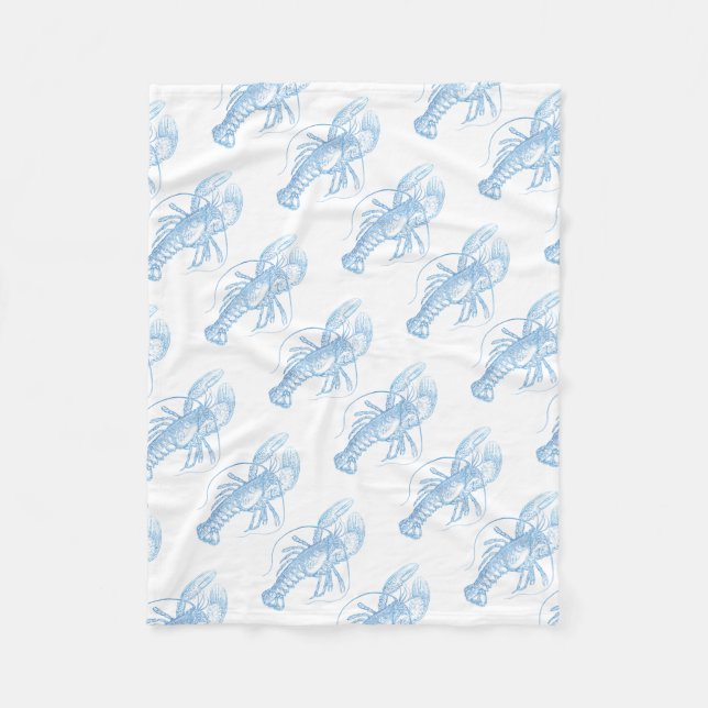 Couverture Polaire Homard bleu (Devant)