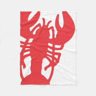 Couverture Polaire Homard rouge