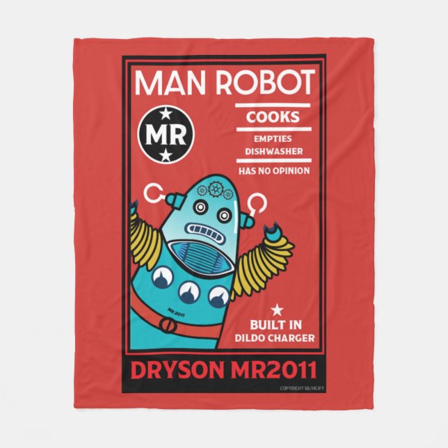 Couverture Polaire Homme Robot L'homme parfait (Devant)